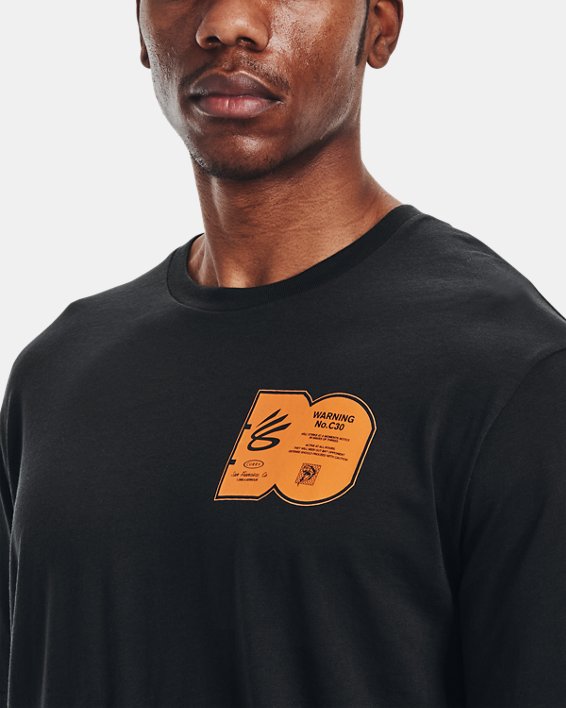 Men's Curry Zero Days T-Shirt, Black, pdpMainDesktop image number 3